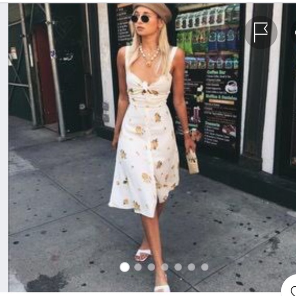 reformation floral midi dress